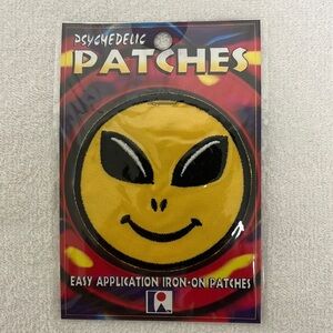 Smiley Face Patch Brand: Psychedelic Iron On Easy Application New in Package